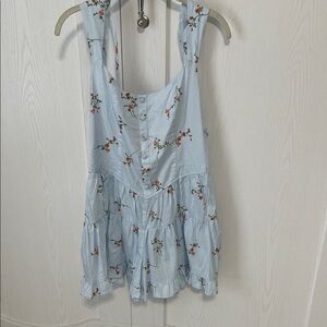 Wild Fable Light Blue Floral Mini Dress